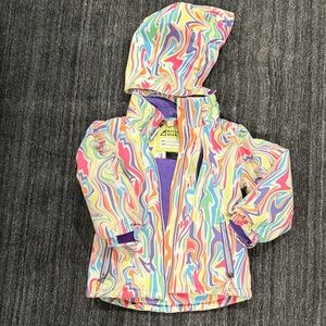 Colorful Swirl Patterned ski Jacket